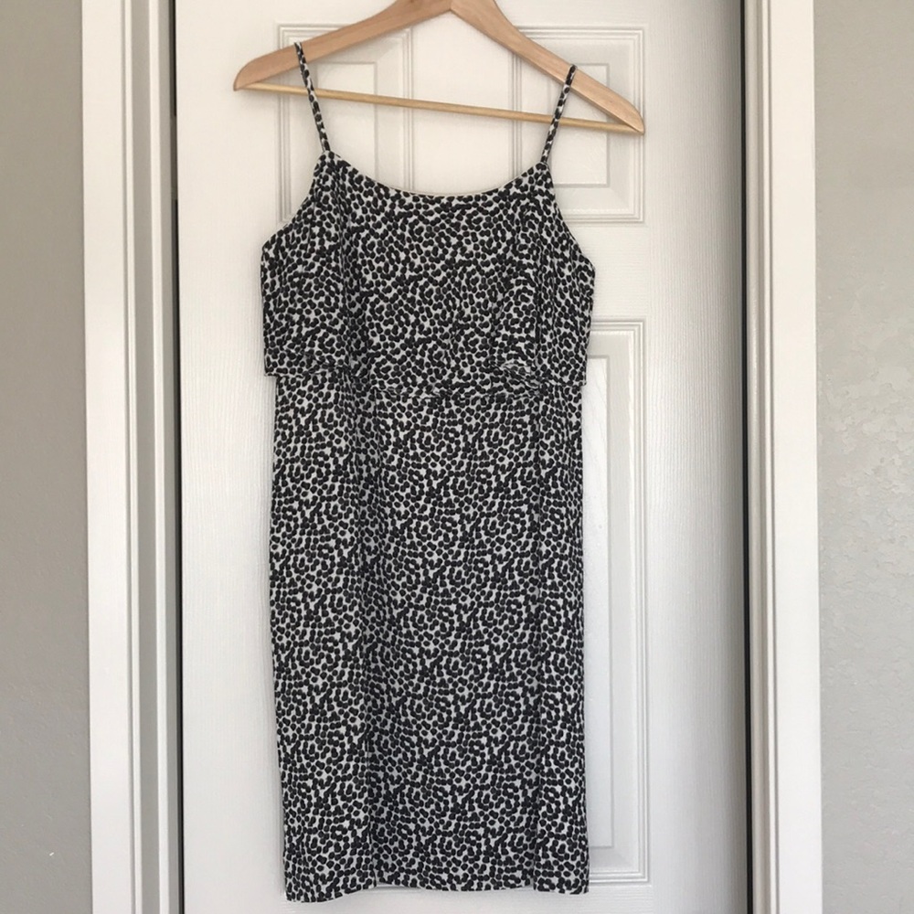 J. Crew Polka Dot Strap Dress with Ruffles NWOT